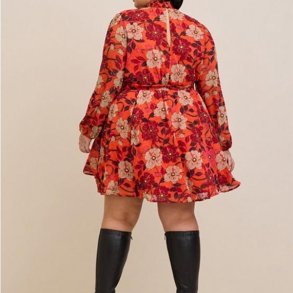 Torrid Mini Clip Dot Dress - Picture 2 of 5